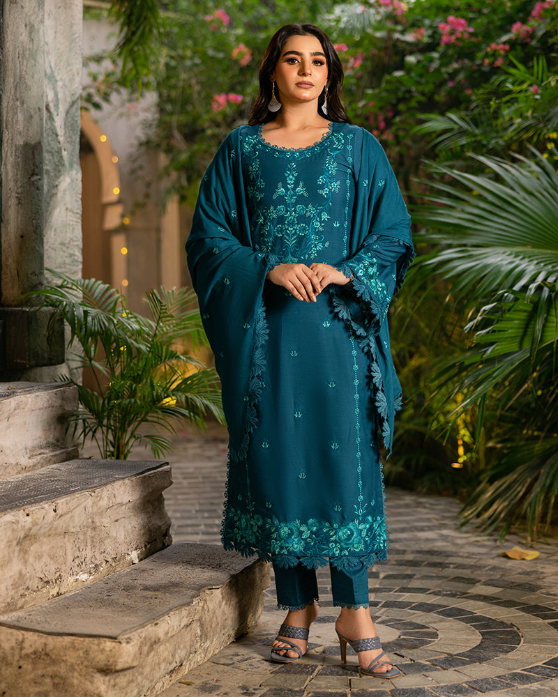 Khawab - Embroidered Linen 3pcs