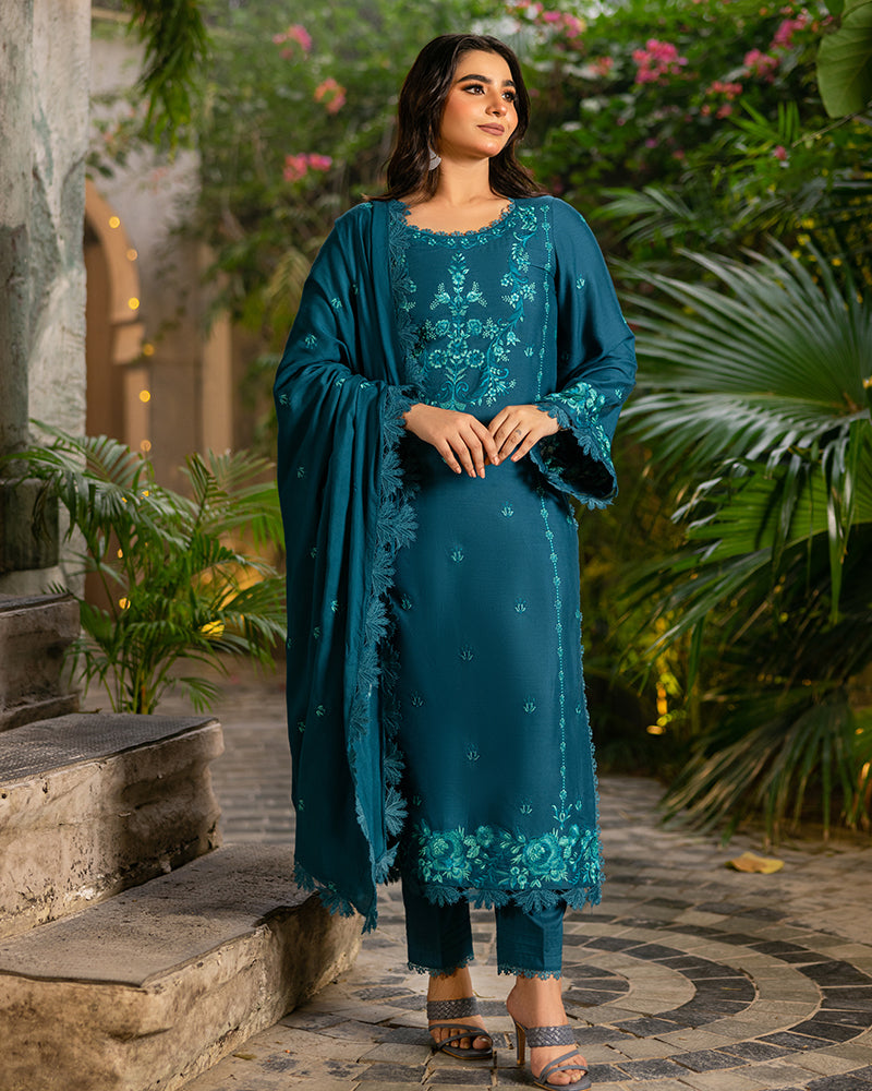 Khawab - Embroidered Linen 3pcs