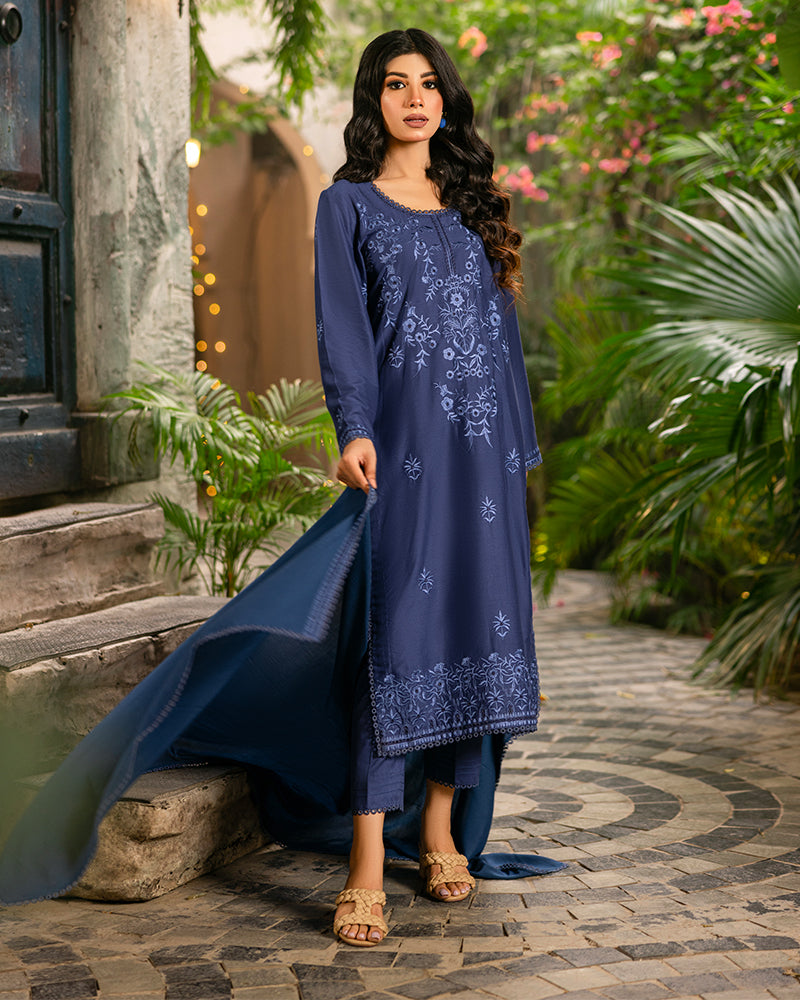 Neelam - Embroidered Linen 3pcs